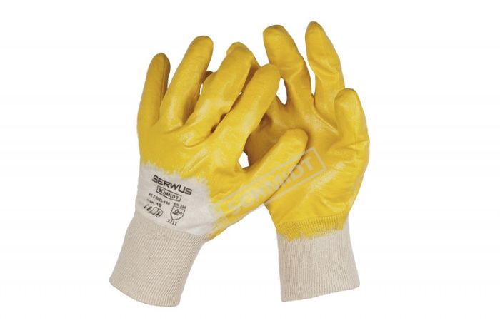Rękawice SERWUS żółte - 12 sztuk