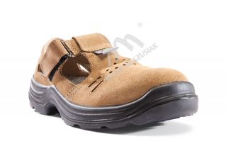 7-2319-722-4015 Sandał roboczy bezpieczny S1+P KOMFORT brązowy