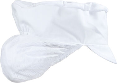 2-0118-010-1080 Czapka z siatką na włosy biała