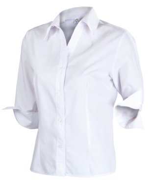 2-3364-141-1080 Bluzka SOFT biała/ rękaw 3/4