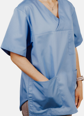 2-3797-067-4062 Bluza krótki rękaw UNI/błękit