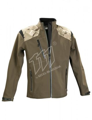 2-1615-318-9408 Kurtka Softshellowa Camo - oliwka + camo