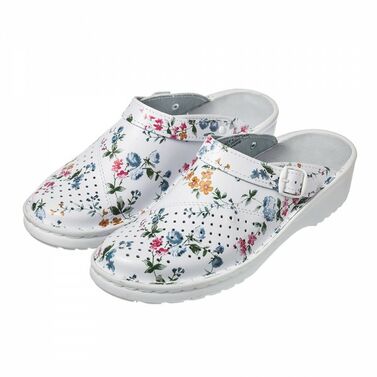 8-090L-1081 Damskie obuwie profilaktyczne - kolorowe kwiaty