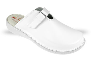 8-5344-1080 Damskie obuwie profilaktyczne białe na rzepę