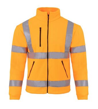 0-0340-0001-099 Bluza polarowa z odblaskami - pomarańczowa