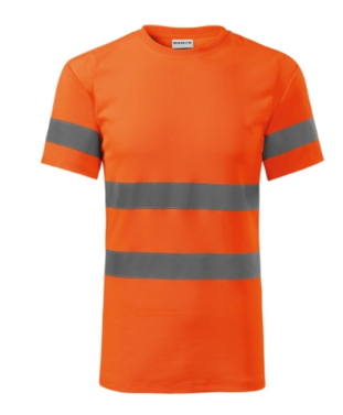 0-0303-999-002 Koszulka T-shirt odblaskowy męski-pomarańczowy