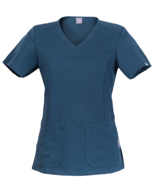 2-304V-378-3047 Scrubs bluza medyczna damska z krótkim rękawem - kolor marine