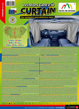 5-3507-230-3022  KURTYNA PRZEDNICH SZYB SAMOCHODÓW KAMPER I DOSTAWCZYCH