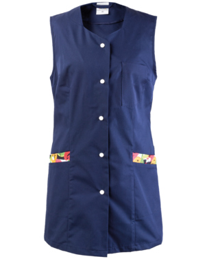 2-4770-367-9848 Fartuch damski granatowy+owoce