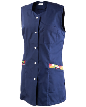 2-4770-367-9848 Fartuch damski granatowy+owoce