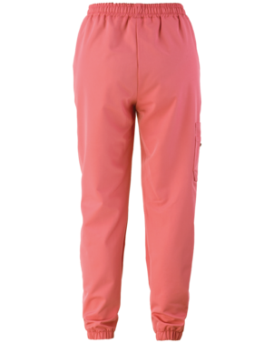 2-507V-378-2067 Scrubs spodnie damskie joggery łososiowe