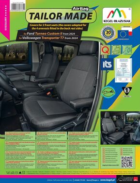 5-2111-217-4015 Pokrowiec TAILOR MADE na przednie fotele 1+1