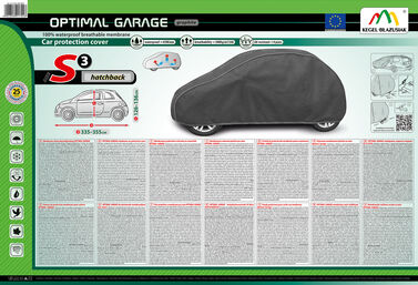 4312-248-4010 Membranowy pokrowiec ochronny na samochód Optimal Garage