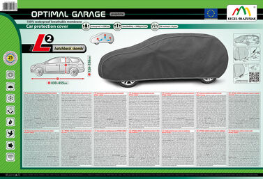 5-4316-248-4010 Membranowy pokrowiec ochronny na samochód Optimal Garage