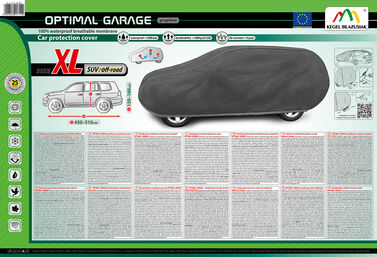 5-4331-248-4010 Membranowy pokrowiec ochronny na samochód Optimal Garage