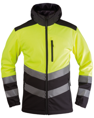 2-114V-334-9671 KURTKA SOFTSHELL ODBLASKOWA 114V (V-WORK/HIVIS)
