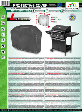 5-4822-248-4010 Pokrowiec ochronny na grill, rozmiar L trapeze graphite