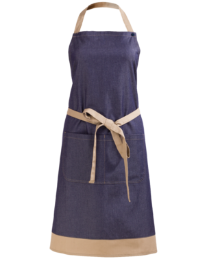 2-406V-327-9211 Fartuch Gastronomiczny z kieszenią - Jeans Unisex