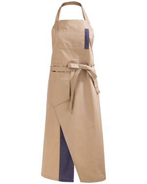2-421V-020-9948 Elegancki fartuch przedni z wiszącą kieszenią Unisex