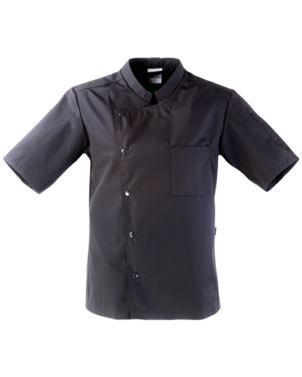 2-3434-367-4010 Bluza Kucharska z Krótkim Rękawem KBT (Czarna) męska