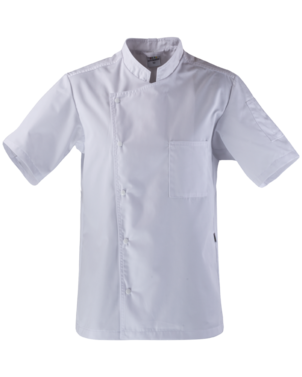 2-3434-367-1080 Bluza Kucharska z Krótkim Rękawem KBT (Biała) męska