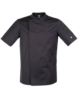 2-325V-060-4010 Bluza kucharska męska krótki rękaw  czarna męska