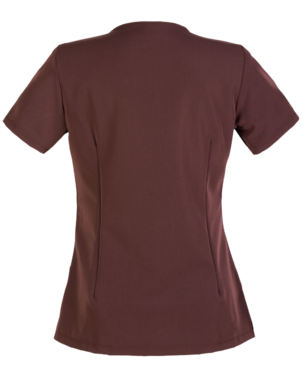 2-304V-479-4016 Bluza medyczna damska  (czekoladowy brąz)