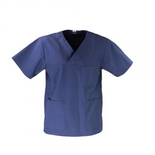 2-3797-197-4030 Bluza w serek  UNI/ granatowa