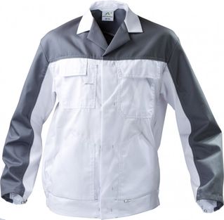 2-3815-231-9073 Bluza do pasa WORK biały/szary