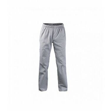 2-5102-385-4010 Spodnie kucharskie czarny+biały / pepita