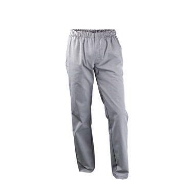 2-5102-385-4010 Spodnie kucharskie czarny+biały / pepita