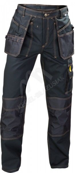 762 Spodnie do pasa EXPERT czarne (nakolannik wkładany z góry)