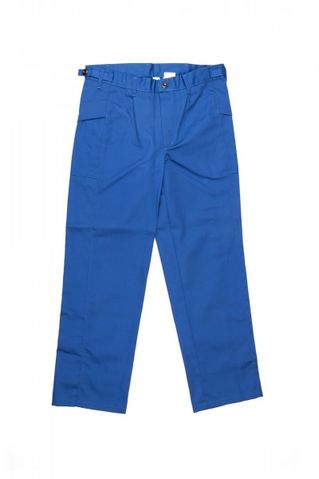 2-5595-310-3040 Spodnie do pasa trudnopalne, antyelektrostatyczne, dla spawacza (CE) niebieskie