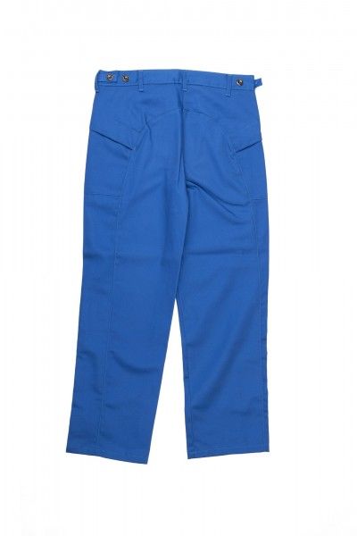 Spodnie do pasa trudnopalne, antyelektrostatyczne, dla spawacza (CE) niebieskie