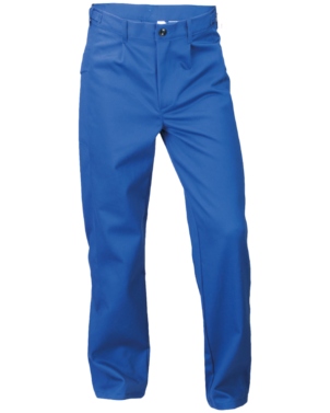 2-5595-310-3040 Spodnie do pasa trudnopalne, antyelektrostatyczne, dla spawacza (CE) niebieskie