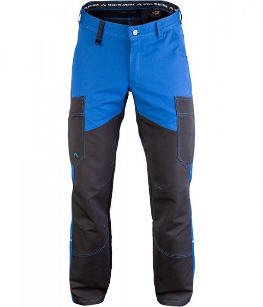 Spodnie robocze LIMITED EDITION (tkanina elstyczna) niebiesko-czarne
