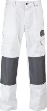 2-5815-231-9073 Spodnie do pasa WORK biały/szary