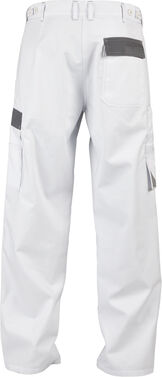 2-5815-231-9073 Spodnie do pasa WORK biały/szary