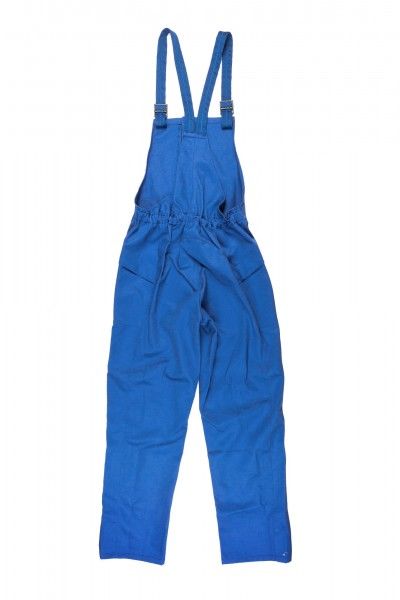 Spodnie ogrodniczki ochronne dla spawacza (CE) niebieskie