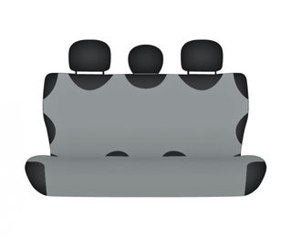 245 Pokrowiec koszulka COTTON na tylną kanapę popielaty