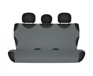 247 Pokrowiec koszulka COTTON na tylną kanapę grafitowy