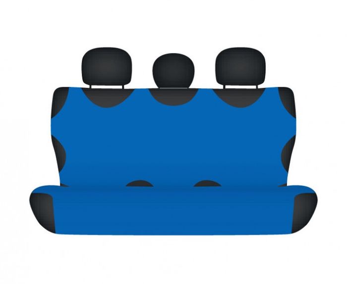 Pokrowiec koszulka COTTON na tylną kanapę niebieski