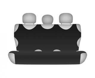 242 Pokrowiec koszulka COTTON na tylną kanapę czarny