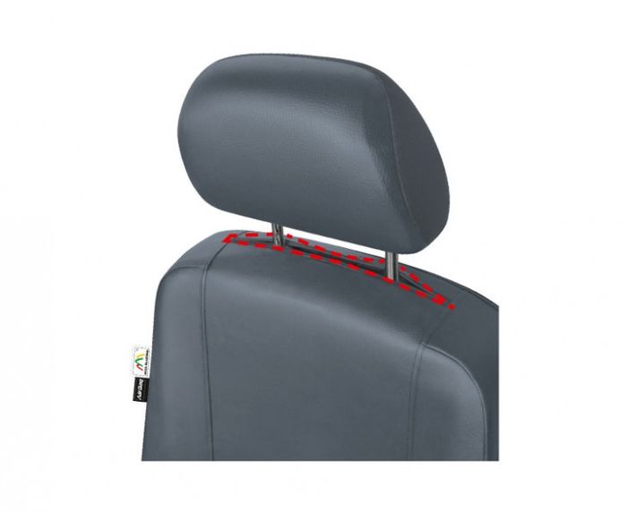 Pokrowiec na przedni fotel samochodowy PRACTICAL popielaty