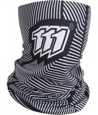 2-0004-710-9705 Elastyczna Chusta Wielofunkcyjna Z Logo 111 Bialo-Czarne Paski