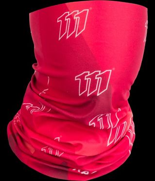 2-0004-710-9709 Elastyczna Chusta Wielofunkcyjna Z Logo 111 Czerwona