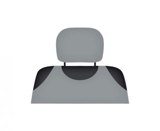 251 Pokrowce koszulki COTTON na zagłówki popielate - komplet 2 pokrowców