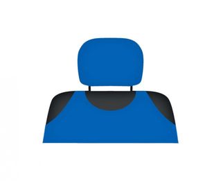 256 Pokrowce koszulki COTTON na zagłówki niebieske - komplet 2 pokrowców