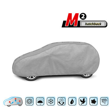 5-3955-241-3021 Pokrowiec na samochód BASIC GARAGE hatchback, dl. 380-405 cm