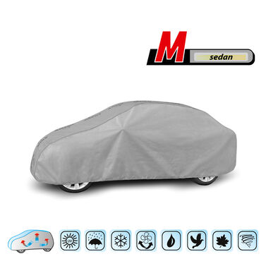5-3962-241-3021 Pokrowiec na samochód BASIC GARAGE sedan, dl. 380-425 cm